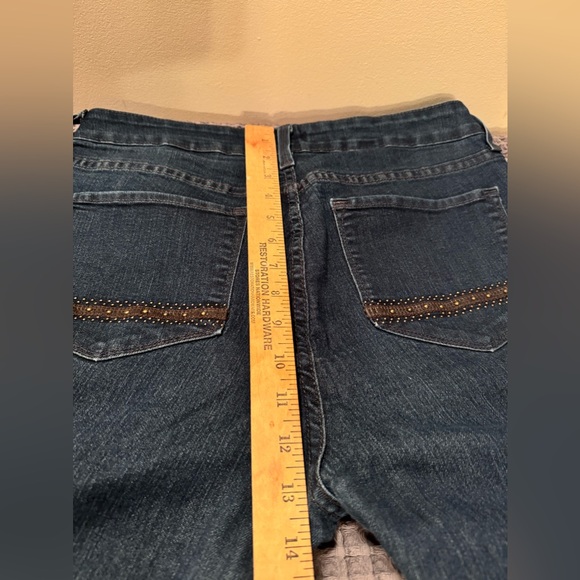 NYDJ denim straight leg Made in USA size 12 - Picture 10 of 12